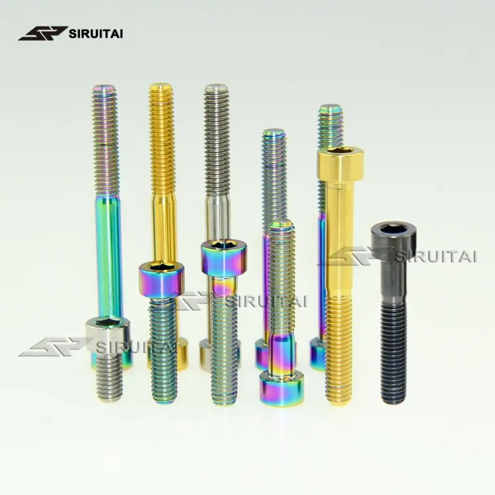 

Titanium bolt cylindrical head M6*12/15/25/30/35/40/50/55/60/65/70mm replacement screws for bicycles and motorcycles