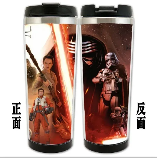 Горячая Распродажа Star Wars 7 The Force Awakens Kylo Ren Rey Han Solo модели кружка из нержавеющей стали кофейная чашка космическая чашка кружки для воды