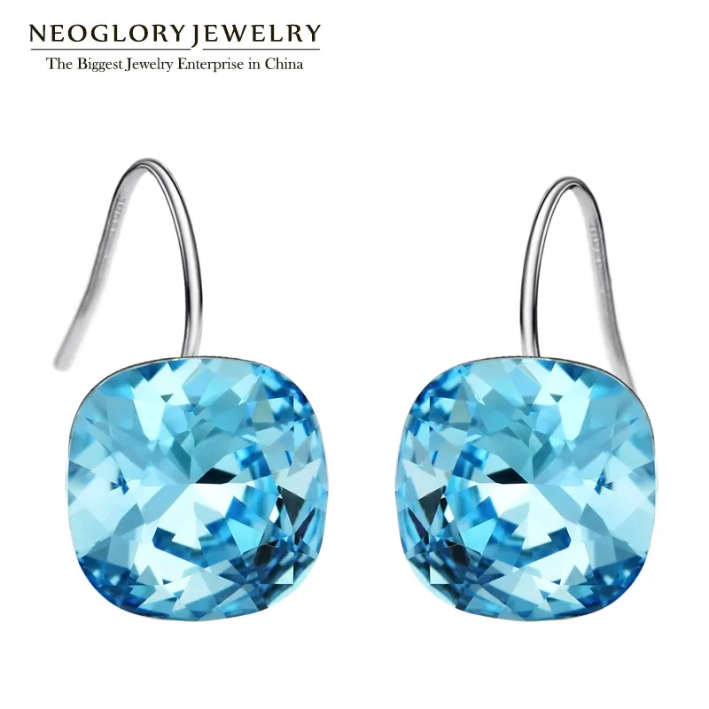 

Neoglory Austrian Crystal Stud Earrings Statement Fashion Charm Jewelry 2018 New Brand Teen Girls Mother Birthday Gifts B1