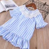 2018-new-Peter-pan-collar-Kids-Children-cotton-Summer-causal-ruffles-lace-a-line-striped-Dresses.jpg_200x200