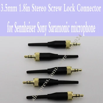 

5Pcs 3.5mm Stereo Screw Lock Connector for Sennheiser EW100 EW300 EW500 G1 G2 G3 Sony Saramonic Microphone Spare Plug Adapter
