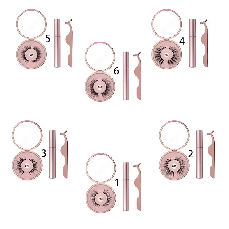 

Reusable Long Lasting False Lash With Tweezer Set Magnetic Eyeliner Liquid Magnet False Eyelashes Kit Waterproof Makeup Cosmetic