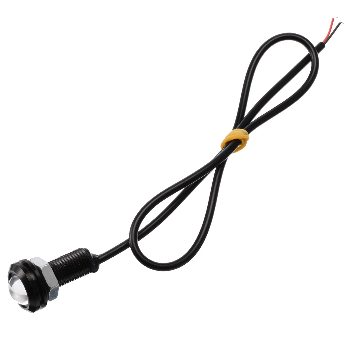 10pcs 12V 10W 18mm Amber Eagle Eye LED Lights COB LED Car Daytime Running DRL Head Tail Backup Light