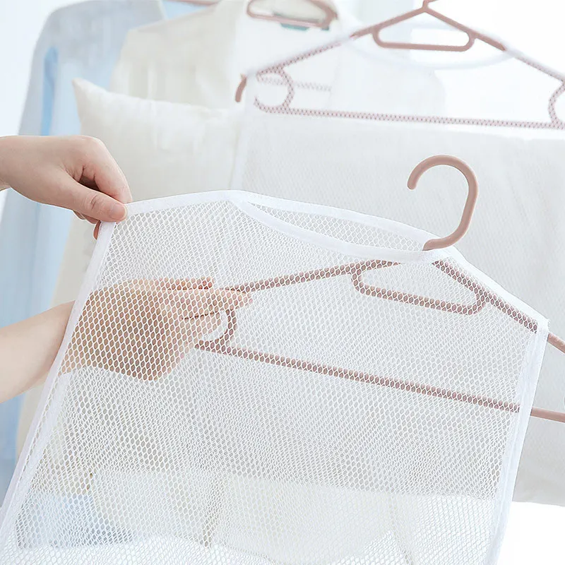 

Multifunctional Pillow Drying Rack Nets Mesh Hanging Net Clothes Basket Doll Plush Toys Windproof Store