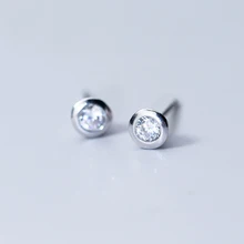 MloveAcc Популярные 925 пробы серебряные Прозрачные Серьги с цирконием кубической огранки для женщин модные ювелирные изделия из стерлингового серебра