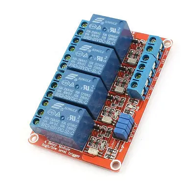 

DIY Parts 5V High/Low Level Trigger 4-CH Relay Module Expansion Board