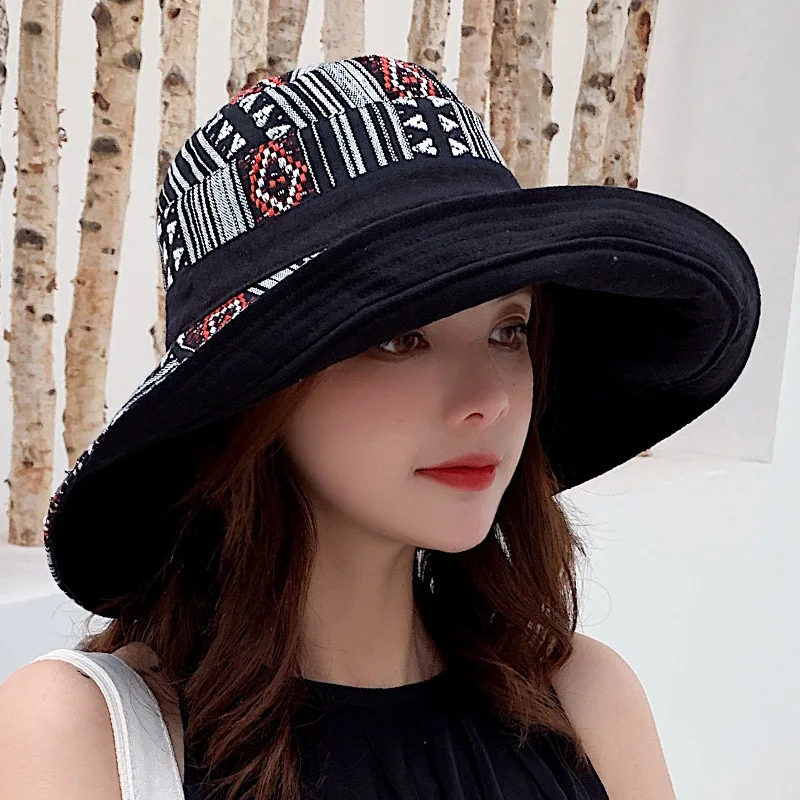 

RUBYVICKY Spring Summer Hat Woman Hat For Women Sun Hat Folding Japanese Simple Woman Fisherman Hat