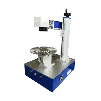 

Multipurpose belt disc rotation fiber laser marking machine 30W Raycus metal laser engraving machine stainless steel engraving