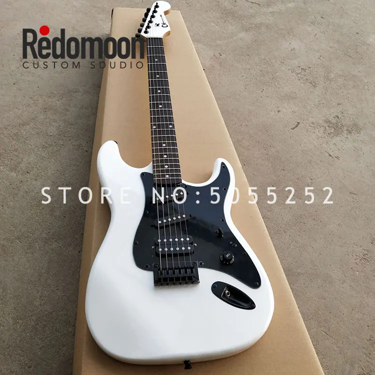 

Factory custom guitar 6 strings charvel electric guitar with tremolo black hardwares musical instrument shop