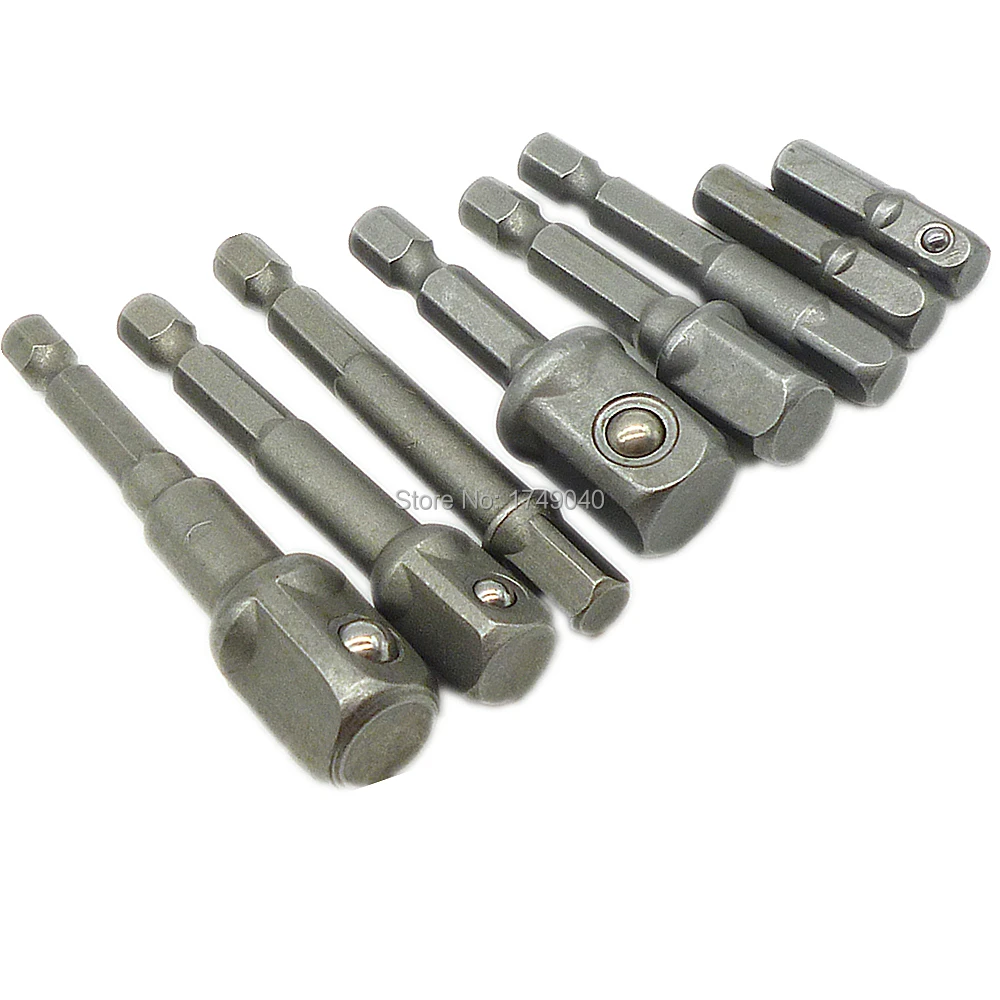 1/4 &quotшестигранный хвостовик до 1/4&quot 3/8 &quot1/2&quot переходник для бит гайка с