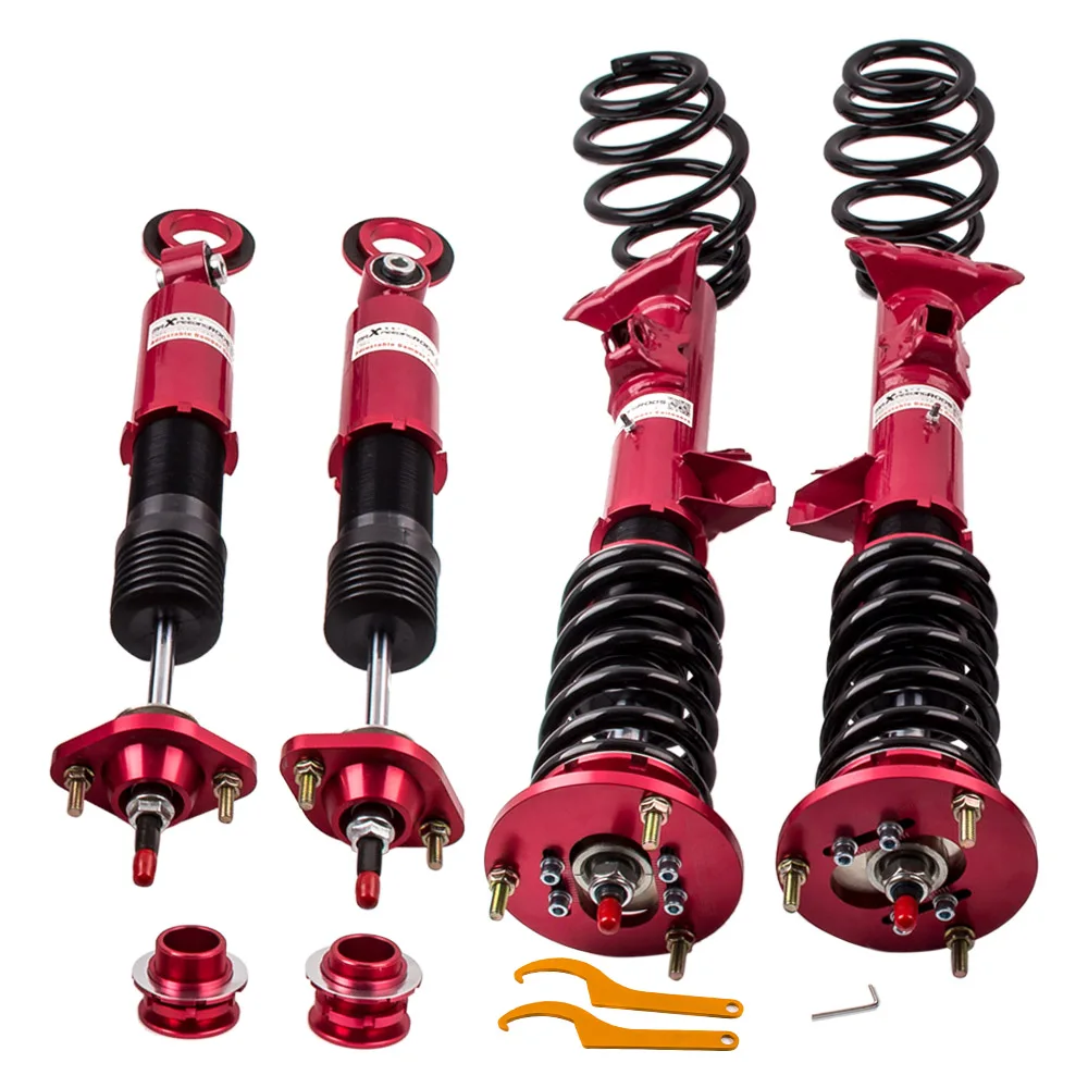 Для BMW E36 3 Series 316 318 323 325 328 M3 Adj. Coilover катушки стойки красная подвеска Шок 328i 318is