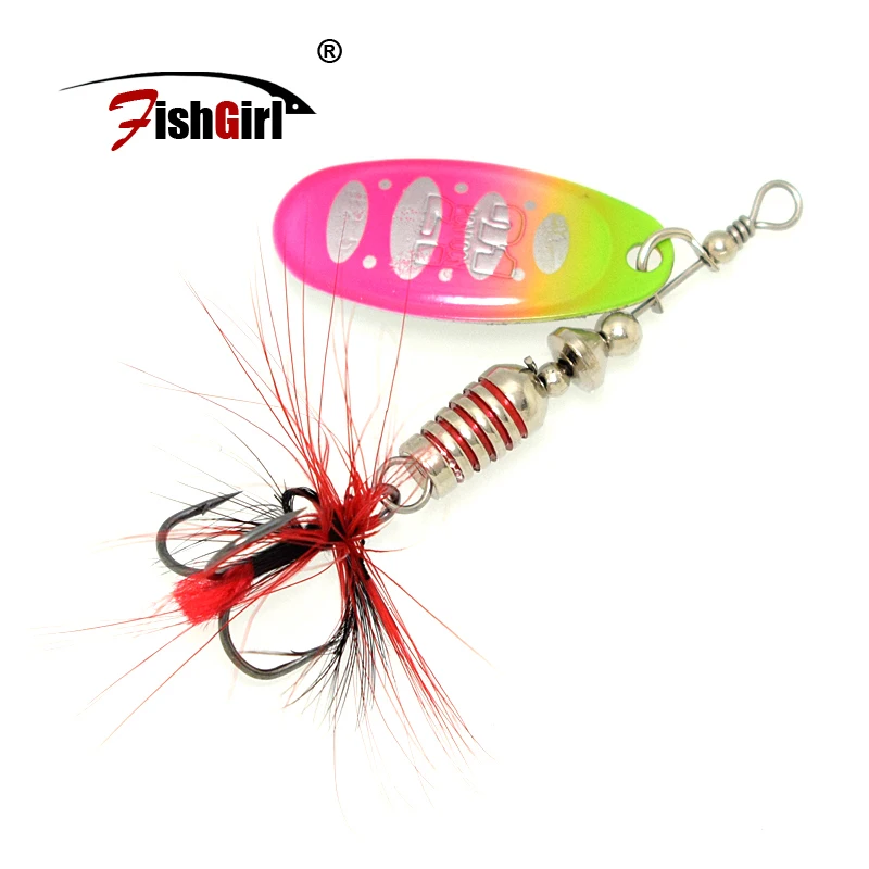 

Pesca fishgirl Spinners Spinner Spoon Bait SYNCHRONY #2.5 #3 #3.5 #4 Metal Fishing Lure Hard Artificial Bait Perch Trout Pike