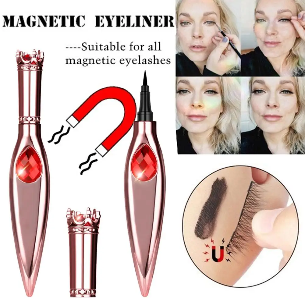 

Magnetic Liquid Eyeliner for Magnetic False Eyelashes Waterproof Eye Liner Rose Gold Makeup Easy To Wear Quick Dry Liquid Eyelin