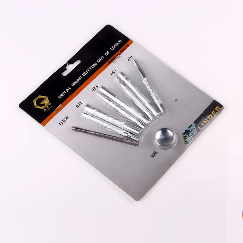 Hand Punch Tool Set For Poppers Metal Snap Fasteners Press Studs Button