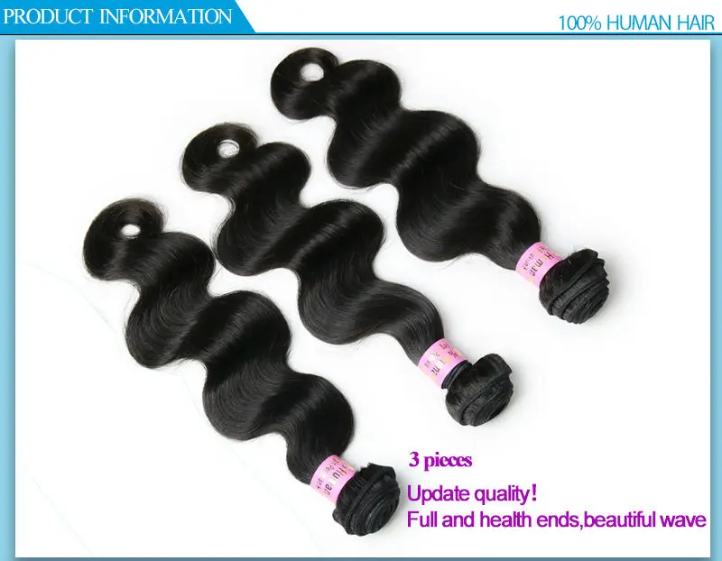 Grade 7A peruvian virgin hair with closure 8-30 inch unprocessed virgin peruvian hair with closure natural color body wave hair