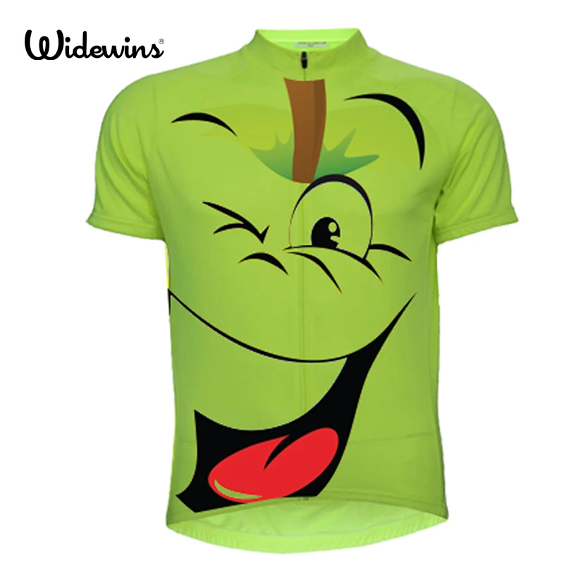 green apple Cycling Jersey Tops Summer Racing Cartoon Cycling Clothing