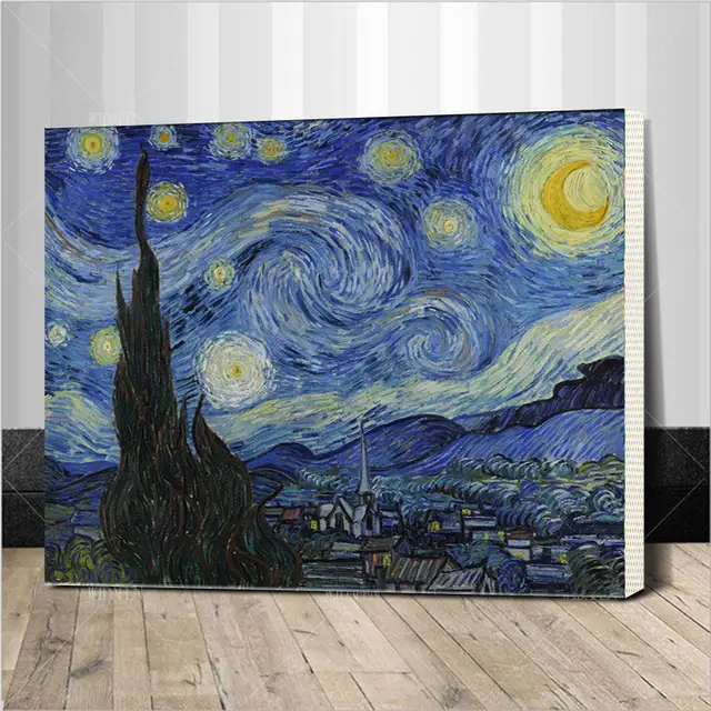 La Famosa Abstracta Pintura Al óleo De Van Gogh Para Colorear Por Números Cuadros Arte De La Pared Decoración En Las Fotografías De Lona Para La Sala