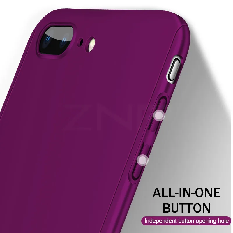 ZNP 360 de la caja del teléfono protector 8 7 para iPhone 6 Plus 6 s 5 caso 5S SE X 10 funda completa para iPhone XR Xs Max X ZNP 360 de la caja del teléfono protector 8 7 para iPhone 6 Plus 6 s 5 caso 5S SE X 10 funda completa para iPhone XR Xs Max X