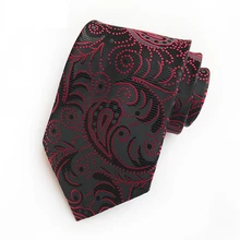 Мужской галстук с узором "огурцы" шелковый галстук 8 см Модный классический цветок/галстук с цветочным рисунком для мужчин Бизнес Свадебная вечеринка