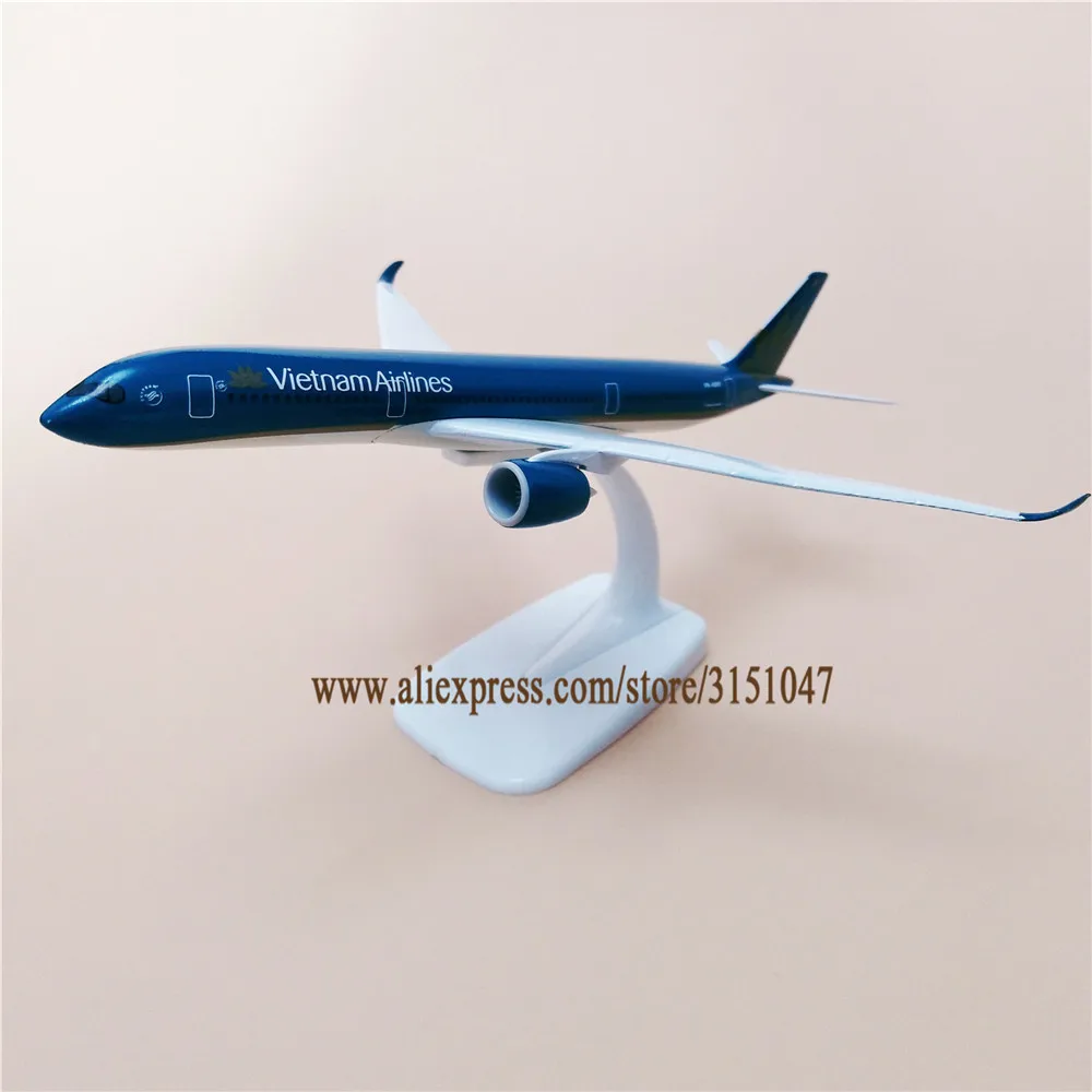 Новинка 20 см металлическая модель самолета Air Vietnam Airbus 350 A350 Airways W подставка