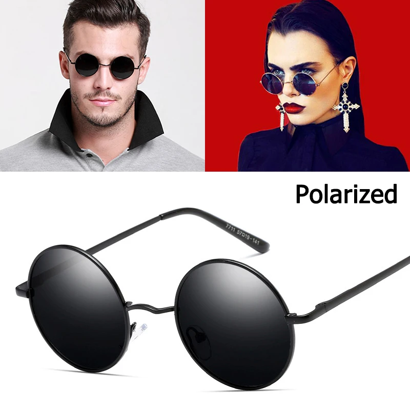 Jackjad модные Винтаж Классический круглый Стиль поляризационные Солнцезащитные очки для женщин Для мужчин Для женщин бренд Дизайн Ретро
