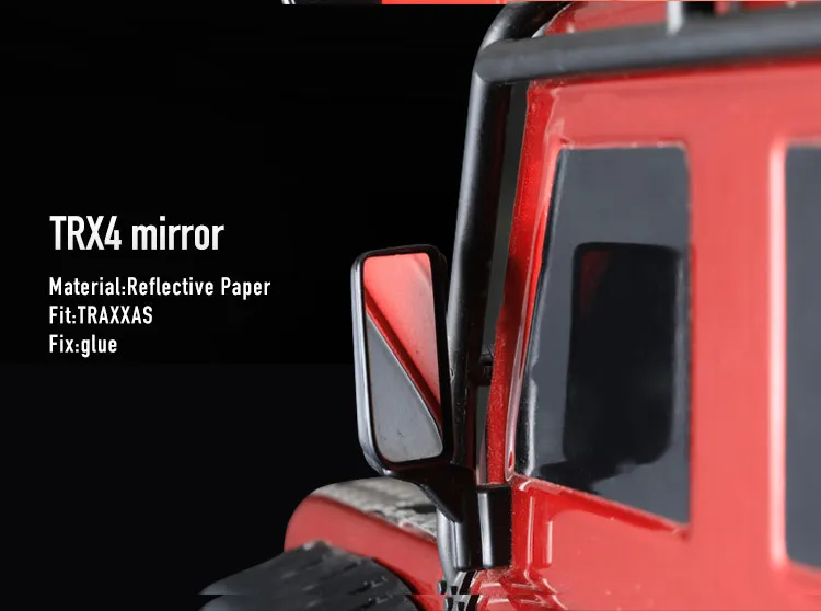 1 Pair/2Pcs New Reflective Auto Mirror RC Climbing Car Upgrade Parts