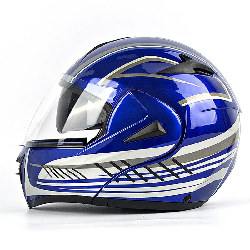 Добродетель флип гоночный шлем модульный с двойными линзами мотоциклетный шлем полный безопасный шлем Casco мотоциклетный шлем s m l xl - Цвет: 23