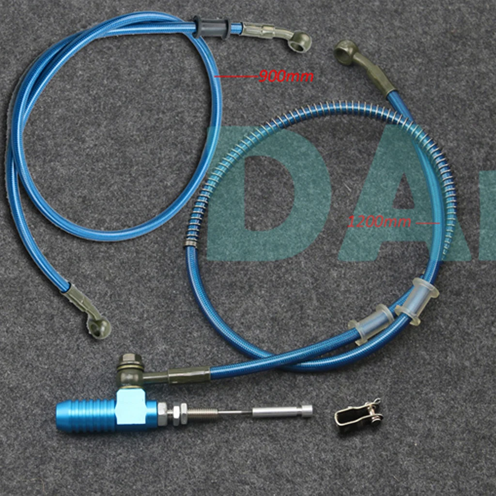 Hydraulic Clutch Slave Cylinder +1200 Mm Oil Hose Pull Rod Refit Dirt