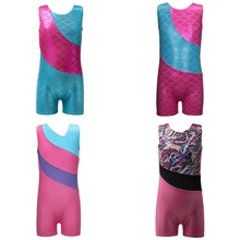 Балетное трико русалки без рукавов для девочек, бикини для девочек, балетные костюмы, Детские гимнастические купальники, Профессиональная Одежда для танцев, От 3 до 10 лет