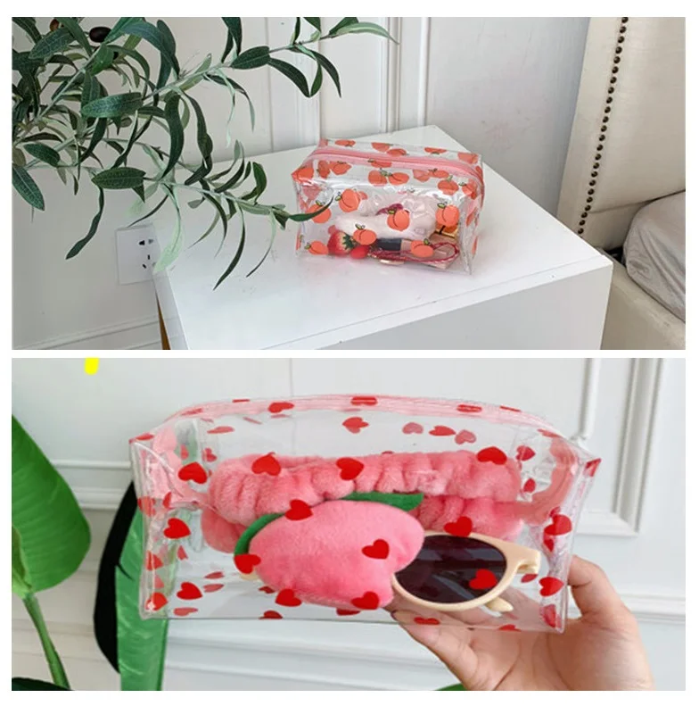 

Transparent waterproof cosmetic bag storage bags organizer containers travel closet cases storage multifunction CC1381/o