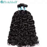 PerisModa ผม Water Wave เปรูผมสาน 1/3/4 ข้อเสนอ Bundle 10-28 นิ้วธรรมชาติสี Remy Human Hair Extensions