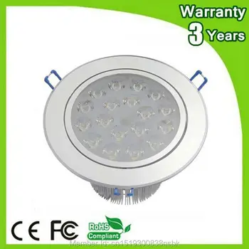 

(10PCS/Lot) Epistar Chip 3 Years Warranty 18W LED Downlight Dimmable LED Ceiling Light Down Lights COB Recessed Spotlight Bulb