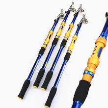Прочная хорошая эластичность 2,1-3,6 м углеродная портативная телескопическая удочка для ловли карпа портативная удочка для морской рыбалки снасти Полюс