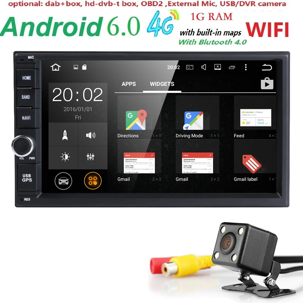 2Din Android6 0 font b Car b font Monitor font b GPS b font Universal Stereo
