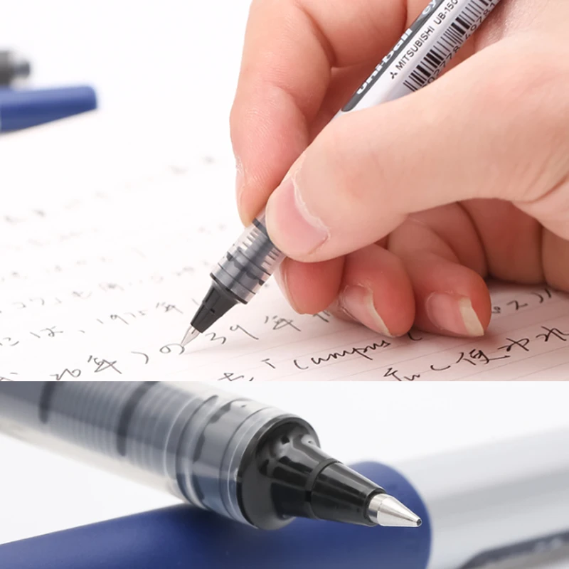 5/10pcs Uniball Eye UB150 Gel Pen Set Micro 0.5mm Black Red Blue Smooth Ink Canetas Gel Signing Pen for School Office Stationery