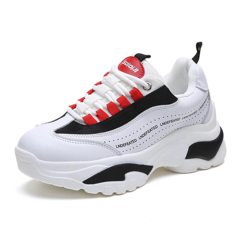 

Women Running Shoes Increasing 6CM INS Sneakers Stylish Running Shoes for Women Height Platform Breathable Wave Sports Walking
