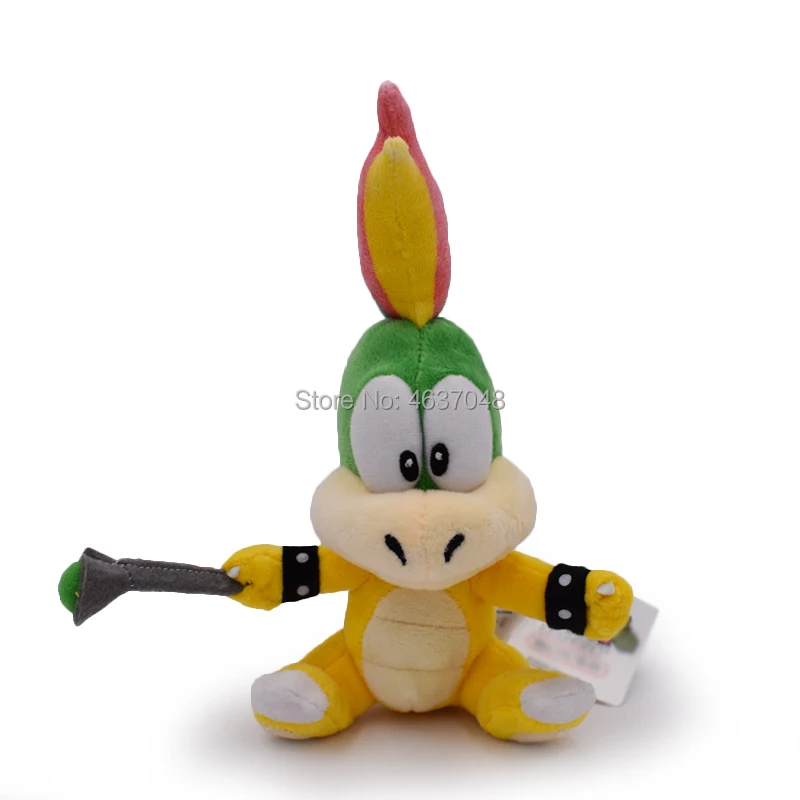 15-28CM Super Mario Broser JR 3D Land Bone Kubah Koopa Dragon Dark Bowser Kamek Waluigi Wario Lemmy Morton Roy Bully Plush Toys