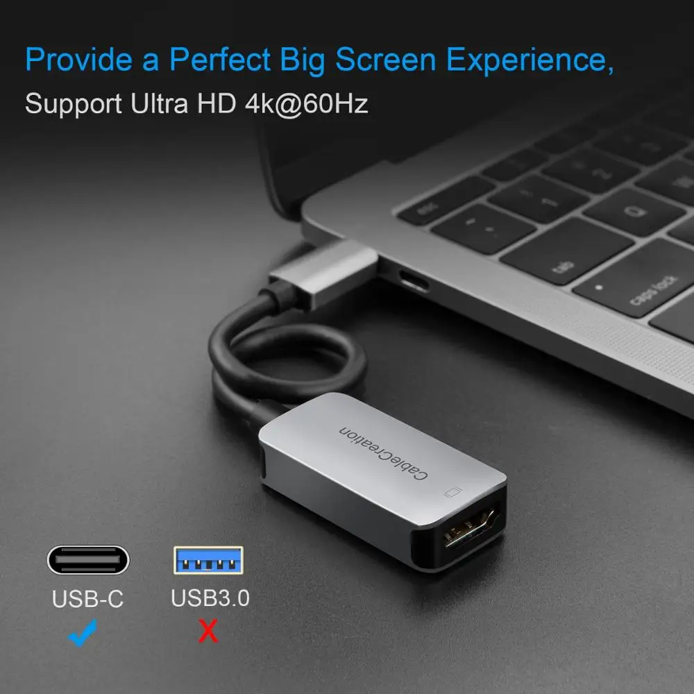 USB C к HDMI (4K @ 60Hz) кабель Type (Совместимость с Thunderbolt 3) адаптеру совместимый MacBook Pro