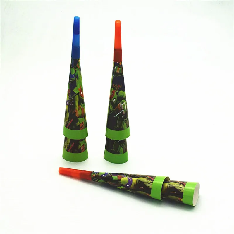 teenage ninja turtles theme birthday party or festival party disposable noise make horns supplies