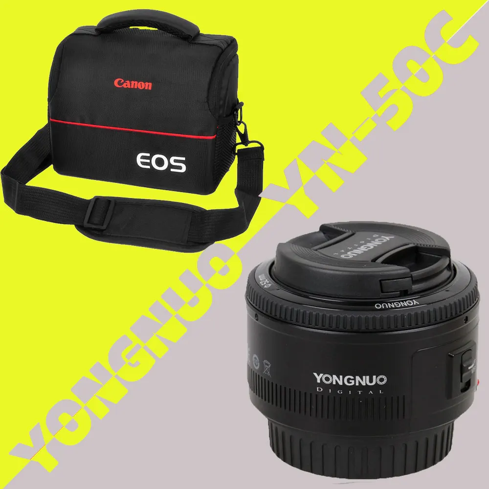 

YONGNUO Lens YN50mm f1.8 YN EF 50mm f/1.8 AF Lens YN50 Aperture Auto Focus Lens for Canon EOS 60D 70D 5D2 5D3 600d DSLR Cameras