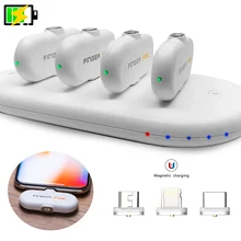 Finger Pow мини внешний аккумулятор магнитный беспроводной внешний аккумулятор Fingerpow Быстрая зарядка мобильное портативное зарядное устройство для iPhone Android