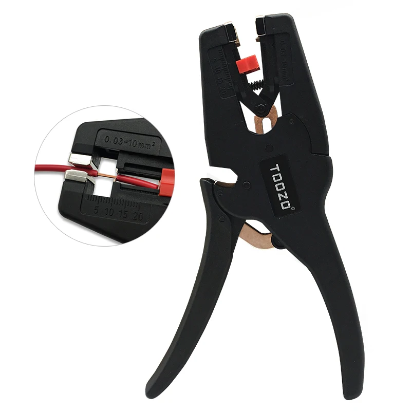 

Wire Stripper AWG7-32 Self-Adjusting Wire Stripping Tool Automatic Cable Cutter 2 in 1 Multi Pliers for Wire Stripping Cutting
