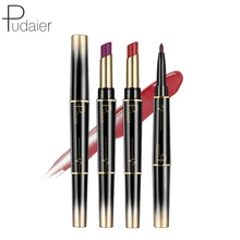 Pudaier Brand 2 In 1 Matte Lip Liner Lipstick Waterproof Long Lasting Lipstick for Lips Batom Matte Lip Stick make up lipliner Pudaier Brand 2 In 1 Matte Lip Liner Lipstick Waterproof Long Lasting Lipstick for Lips Batom Matte Lip Stick make up lipliner