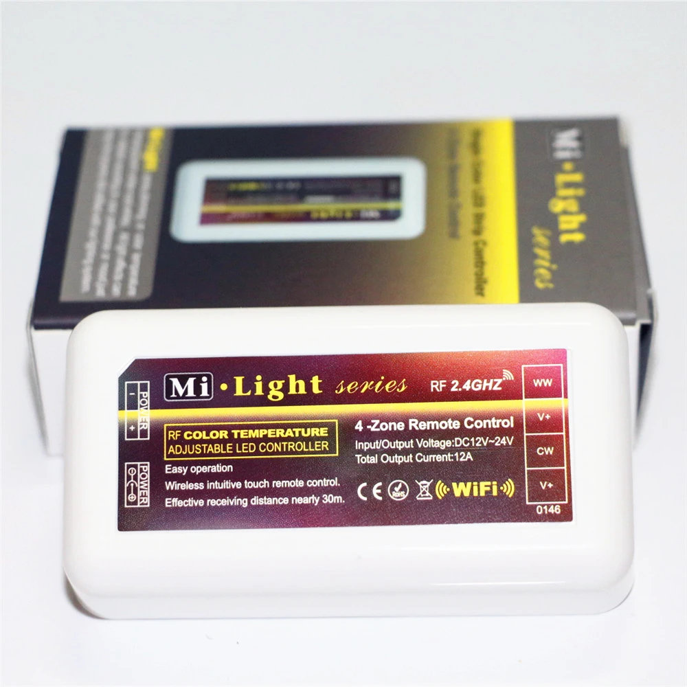 100% Оригинальный светодиодный диммер Mi Light DC12V 24V 2 4G с регулировкой яркости
