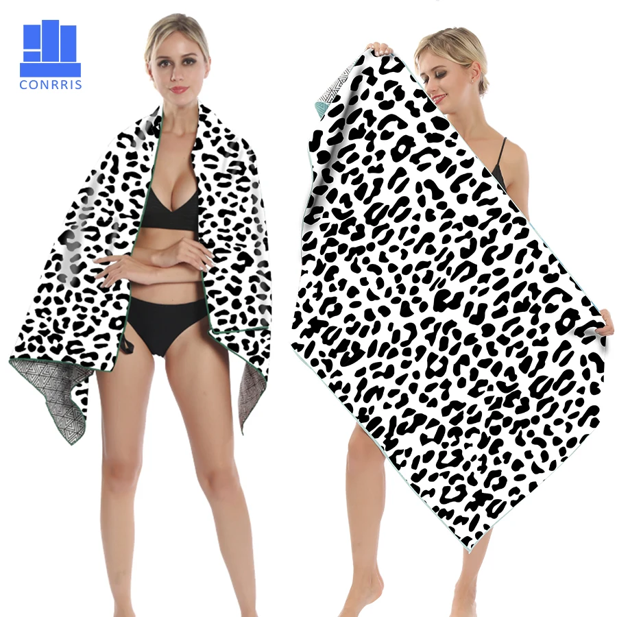 

GNORRIS Printed skull Microfiber Geometric towels Quick drying Travel Sports towel Blanket Bath swim Camping beach towel