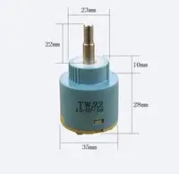 ด้านบนที่มีคุณภาพสูงทนทานไต้หวันแบรนด์ที่มีชื่อเสียง35มิลลิเมตรหรือ40มิลลิเมตรก๊อกน้ำตลับเซรามิกก๊อกน้ำวาล์วอุปกรณ์ก๊อกน้ำ 4