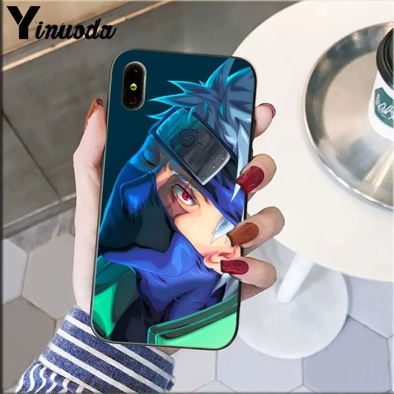 Yinuoda Akatsuki logo Naruto TPU Мягкий силиконовый чехол для телефона Apple iPhone 8 7 6 6S Plus X XS MAX 5 5S SE