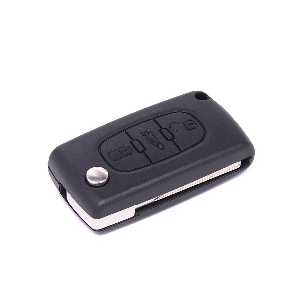 

New 3 Buttons Remote Car Key Shell Case Fob for Peugeot 207 208 307 308 408 for Citroen HU83 Blade CE0536
