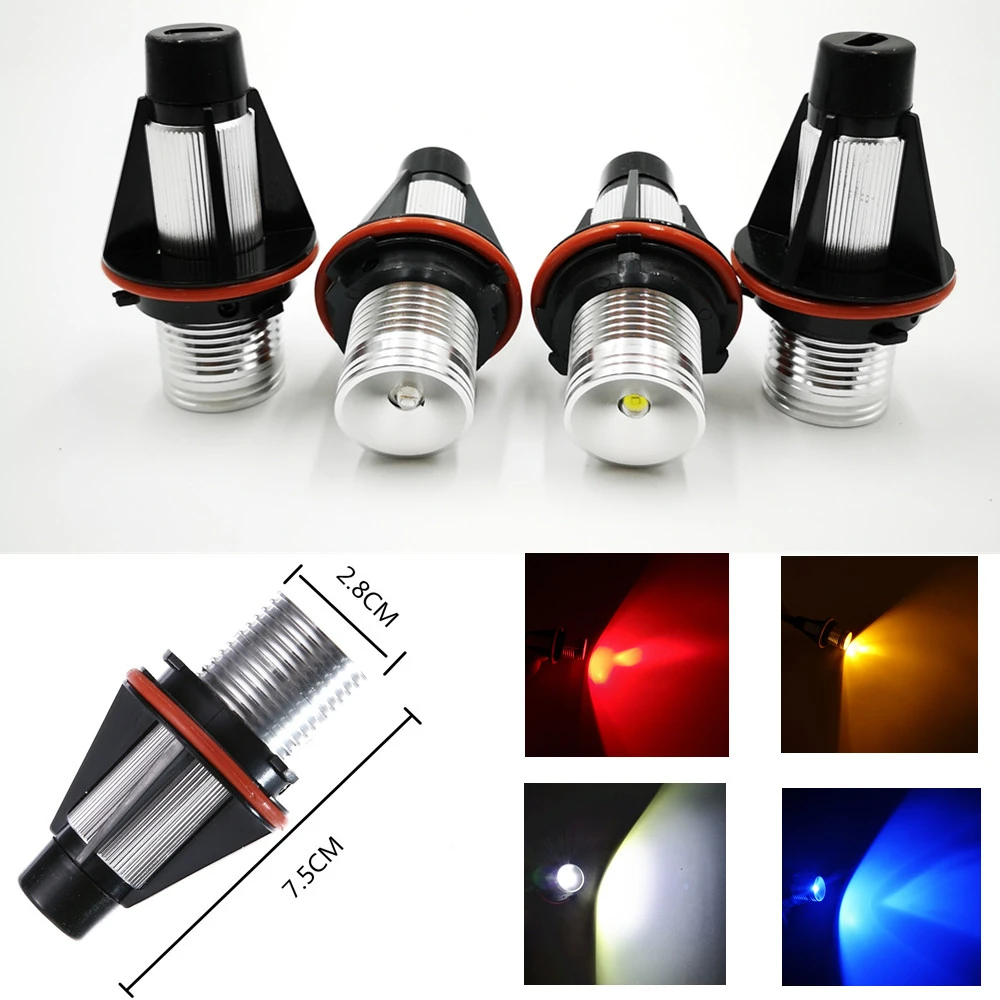 

Car flashing 2Pcs Error Free LED Angel Eyes Marker Lights Bulbs For BMW E39 E53 E60 E61 E63 E64 E65 E66 E87 525i 530i xi 545i M5