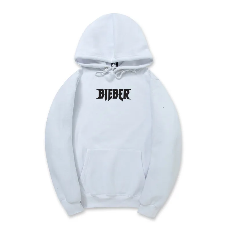 2017 Spring Autumn Justin Bieber Hoodies Men Fashion Thicken Cotton Hip Hop Sweatshirt moleton masculino Tracksuit m180 Big Size